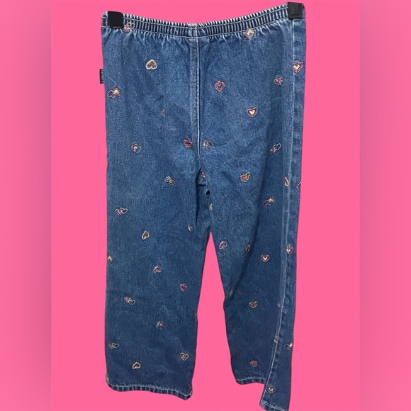 Carter's Blue Jeans with Heart Embroidery - Picture 4 of 4
